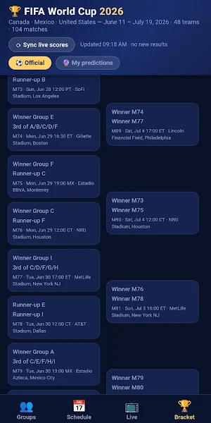 World Cup 2026: Live & Predict Screenshot 1