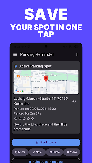 Parking Reminder - Car Finder Screenshot 0