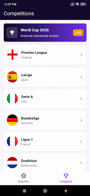 Soccer Scores 2026 World Cup Screenshot 2