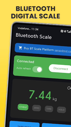 Bluetooth digital weigh scale Screenshot 0