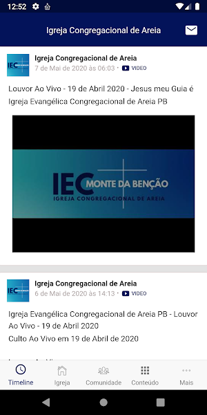Igreja Congregacional de Areia Screenshot 1