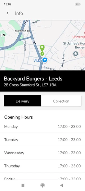 Backyard Burgers - Leeds Screenshot 1