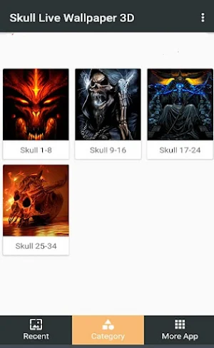 Skull Live Wallpapers 3D Screenshot 1