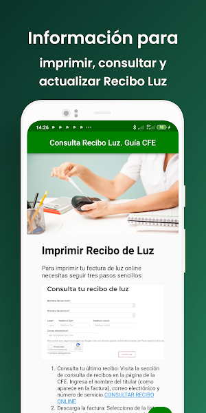 Consulta Recibo Luz. Guía CFE Screenshot 2