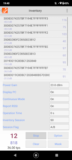 ASR-P3xU Demo App Screenshot 2