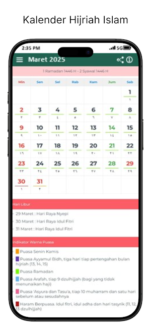 Kalender Puasa Sunnah Screenshot 3