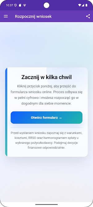Pożyczki w  Polsce Online Screenshot 2