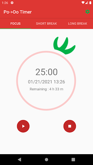 Po->Do Timer：PomoDoro Timer Screenshot 0