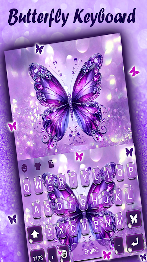 Stylish Butterfly Keyboard Screenshot 0