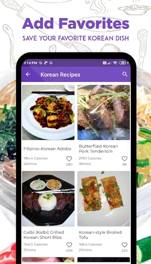 Korean Recipes Screenshot 3