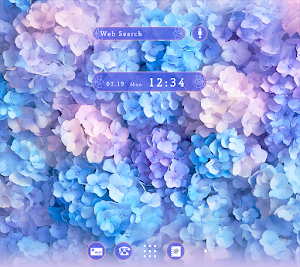 Hydrangea Wall Theme +HOME Screenshot 0
