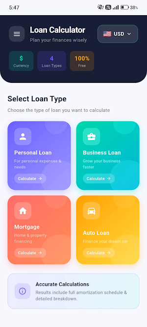Smart Cash: Loan Calculator Screenshot 0