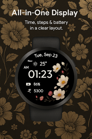 Classic Floral WatchFace Screenshot 2