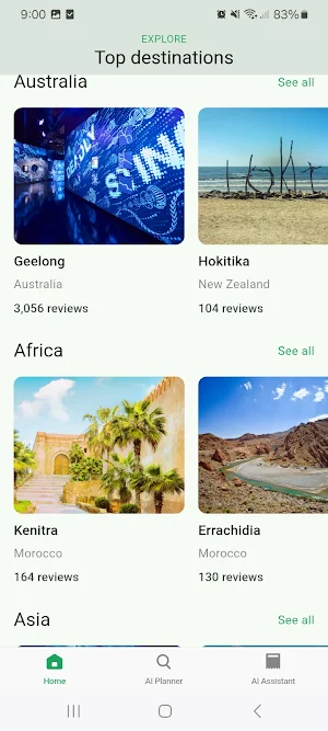 AI Travel Planner Screenshot 2
