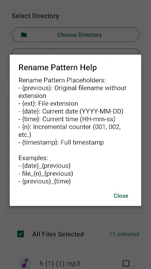 Batch Rename & Organizer Screenshot 1