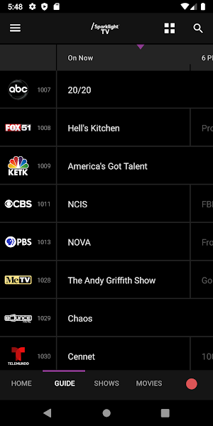 Sparklight TV Screenshot 1