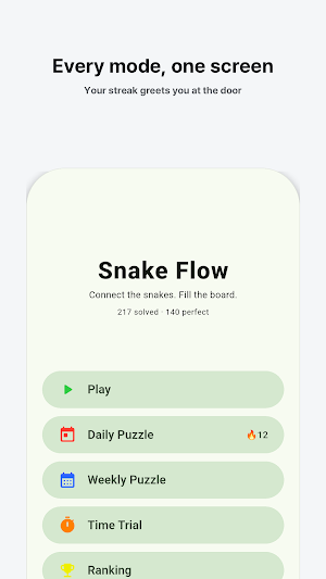 Snake Flow: Numberlink Puzzle Screenshot 0