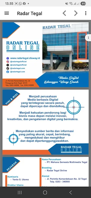 Radar Tegal TV Screenshot 2