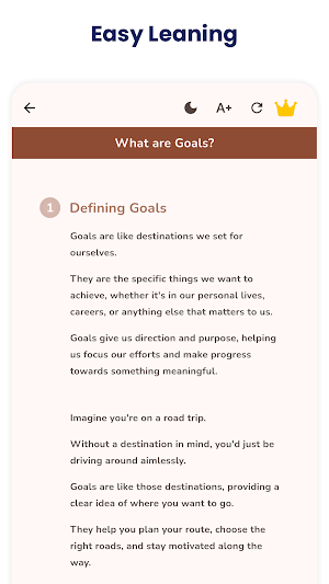 Goal Setting and Achievement Screenshot 1