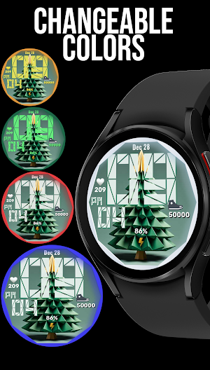 Polygon Tree Watch Face Screenshot 2