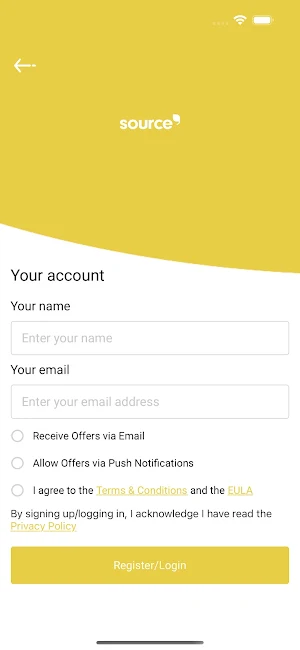 UoB Source Catering App Screenshot 1