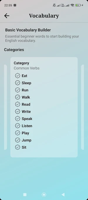 Basic English Learning Screenshot 2