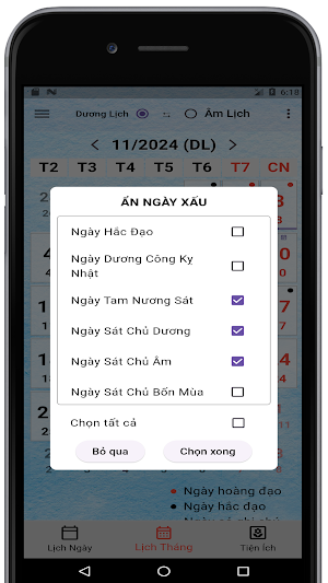 Âm Dương Lịch 2025 Screenshot 1