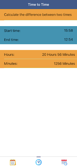 Date Calculator Plus: Time, Dates, and Calendar Screenshot 1