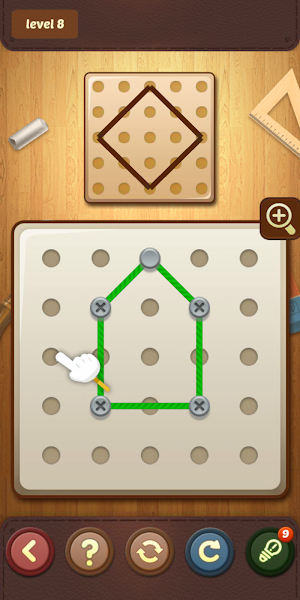 New brain puzzle games 2021: Rope line puzzle art Screenshot 2