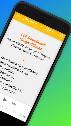 South Conchucos Quechua Hymnbook Screenshot 1
