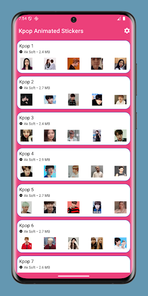 Kpop Animated Stickers Screenshot 0