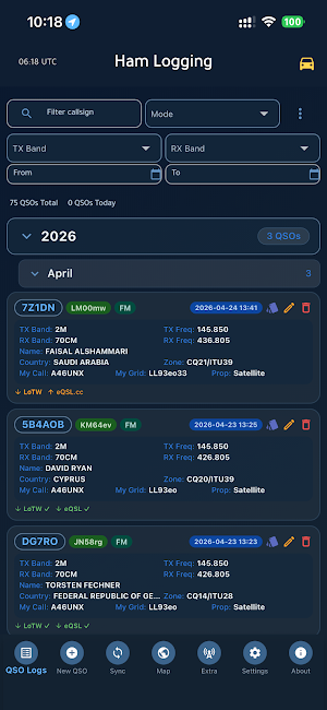 Ham Logging Screenshot 0