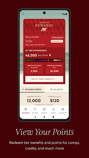 Venetian Rewards Screenshot 1