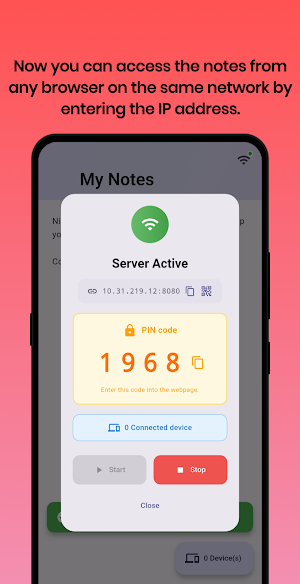 Daily note sharing server Screenshot 2