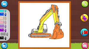 Excavator Coloring Game Screenshot 0