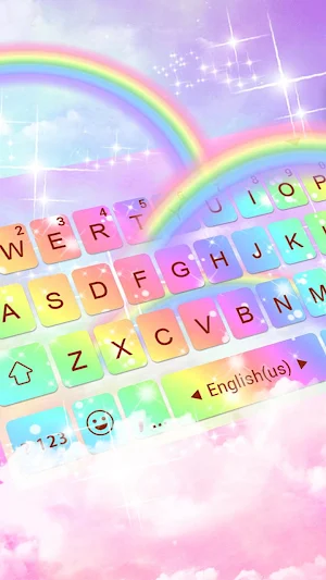 Galaxy Rainbow Keyboard Theme Screenshot 0