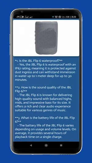 jbl flip 6 guide Screenshot 0