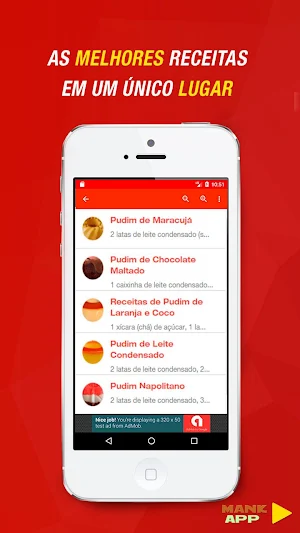 Receitas de Pudim de Leite Condensado Screenshot 0