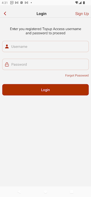 Topup Access Screenshot 3