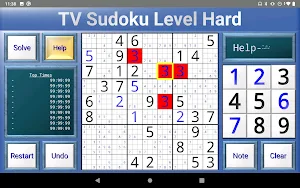 TV Sudoku: 4x4, 9x9 and 16x16 Screenshot 0