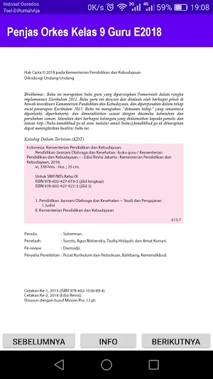 Penjas Orkes Kelas 9 Guru E201 Screenshot 1