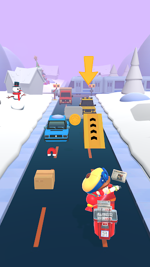 Paper Girl Race: Running Games Screenshot 0