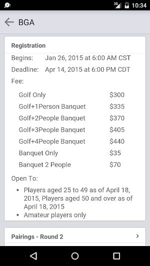 Birmingham Golf Association Screenshot 1