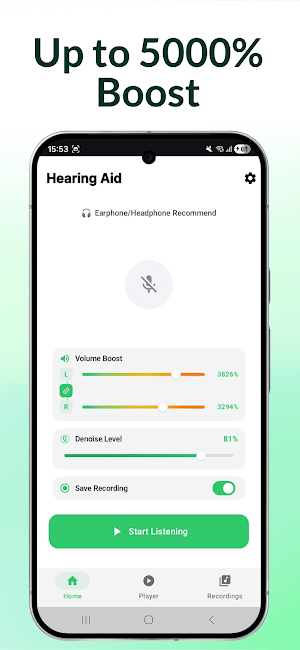 Hearing Aid - Sound Amplifier Screenshot 1