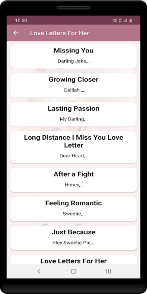 Love Letters For Her Screenshot 0