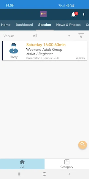 Broadstone Tennis Club Screenshot 2