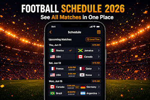 Football Schedule 2026 Screenshot 0