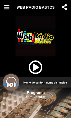 WEB RÁDIO BASTOS Screenshot 1