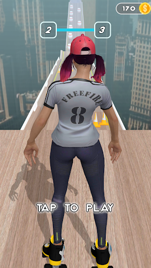 Ragdoll down hill Racing Screenshot 0