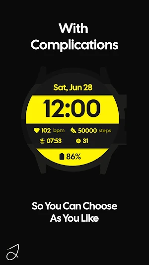 Simple Separated Watch Face Screenshot 1